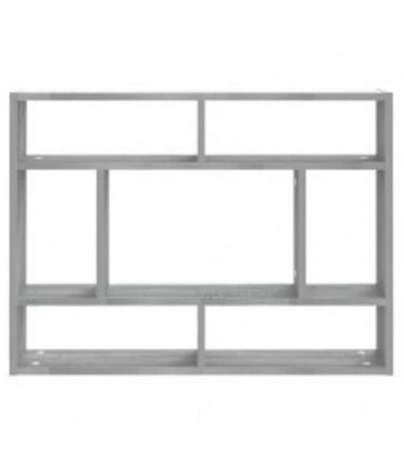 vidaXL Wall Shelf Grey Sonoma 75x16x55 cm Engineered Wood
