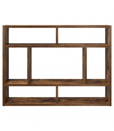 vidaXL Wall Shelf Smoked Oak 75x16x55 cm Engineered Wood