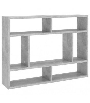 vidaXL Wall Shelf Concrete Grey 75x16x55 cm Engineered Wood