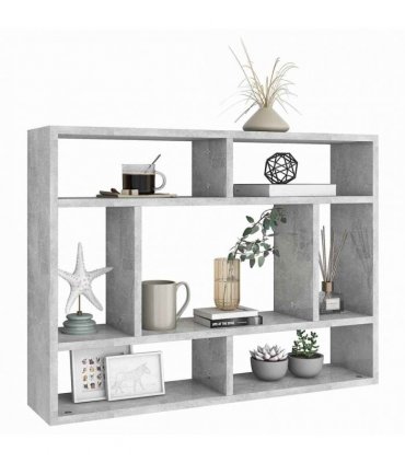 vidaXL Wall Shelf Concrete Grey 75x16x55 cm Engineered Wood