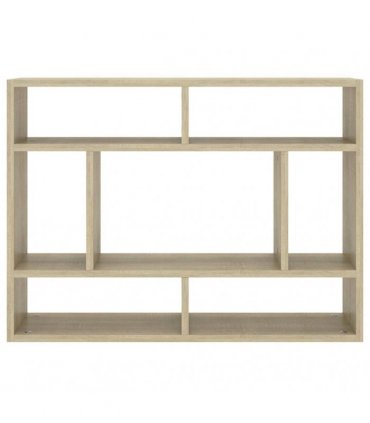 vidaXL Wall Shelf Sonoma Oak 75x16x55 cm Engineered Wood
