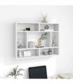 vidaXL Wall Shelf White 75x16x55 cm Engineered Wood