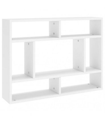 vidaXL Wall Shelf White 75x16x55 cm Engineered Wood