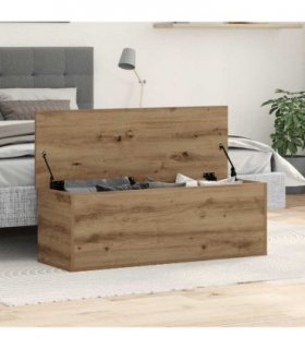 vidaXL Storage Box Artisan Oak 102 x 35 x 35 cm Engineered Wood