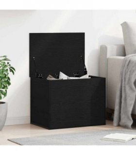 vidaXL Storage Box Black oak 60 x 42 x 46 cm Engineered Wood