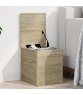 vidaXL Storage Box Sonoma Oak 30x35x35 cm Engineered Wood — Size: 30 x 35 x 35 cm