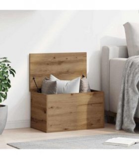 vidaXL Storage Box Artisan Oak 60 x 35 x 35 cm Engineered Wood