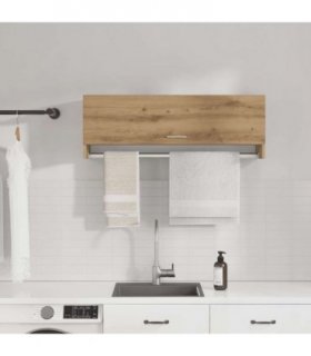 vidaXL Wardrobe Artisan Oak 100x32.5x35 cm Engineered Wood — Size: 100 x 32.5 x 35 cm