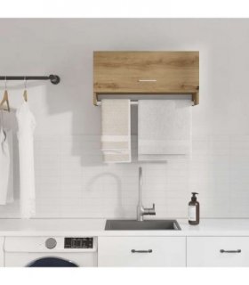 vidaXL Wardrobe Artisan Oak 70x32.5x35 cm Engineered Wood — Size: 70 x 32.5 x 35 cm