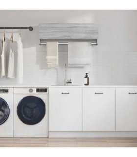 vidaXL Wardrobe Grey Sonoma 100x32.5x35 cm Engineered Wood — Size: 100 x 32.5 x 35 cm