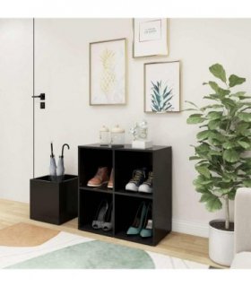 vidaXL Hall Shoe Cabinet Grey 105x35.5x70 cm Engineered Wood