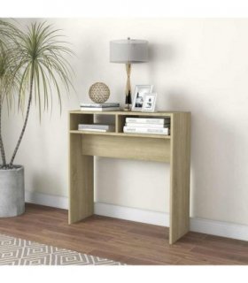 vidaXL Console Table Sonoma Oak 78x30x80 cm Engineered Wood