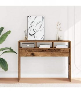 vidaXL Console Table Old Wood 105x30x80 cm Engineered Wood