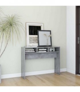 vidaXL Console Table Concrete Grey 105x30x80 cm Engineered Wood