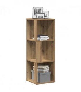 vidaXL Corner Cabinet Artisan Oak 33x33x100 cm Engineered Wood — Size: 33 x 33 x 100 cm