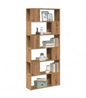vidaXL Book Cabinet/Room Divider Artisian Oak 80x24x186 cm — Colour: artisan oak, Size: 80 x 24 x 186 cm