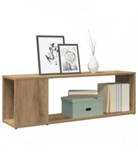 vidaXL TV Cabinet Artisan Oak 100x24x32 cm Engineered Wood — Size: 100 x 24 x 32 cm
