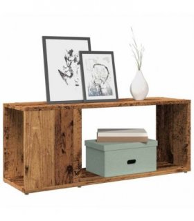 vidaXL TV Cabinet Old Wood 80x24x32cm Engineered Wood — Size: 80 x 24 x 32 cm