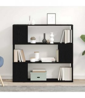 vidaXL TV Cabinet Set Black Oak 100 x 24 x 94 cm Engineered Wood