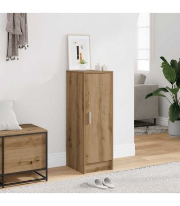 vidaXL Shoe Cabinet Artisan Oak 32x35x92 cm Engineered Wood — Size: 32 x 35 x 92 cm, Model: shoe cabinet with door
