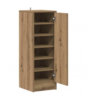 vidaXL Shoe Cabinet Artisan Oak 32x35x92 cm Engineered Wood — Size: 32 x 35 x 92 cm, Model: shoe cabinet with door
