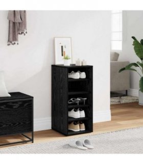 vidaXL Shoe Cabinet Black Oak 32 x 35 x 70 cm Engineered Wood — Model: Shoe cabinet without door