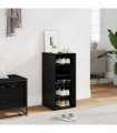 vidaXL Shoe Cabinet Black Oak 32 x 35 x 70 cm Engineered Wood — Model: Shoe cabinet without door