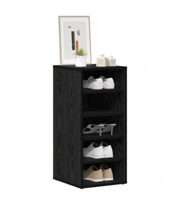 vidaXL Shoe Cabinet Black Oak 32 x 35 x 70 cm Engineered Wood — Model: Shoe cabinet without door