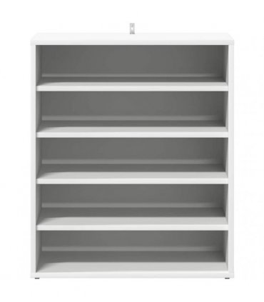 vidaXL Shoe Cabinet White 60x35x70 cm Engineered Wood — Size: 60 x 35 x 70 cm, Model: shoe cabinet without door