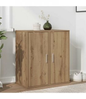 vidaXL Shoe Cabinets 2 pcs Artisan Oak 32x35x70 cm Engineered Wood — Size: 32 x 35 x 70 cm, Model: 2x shoe cabinet with door