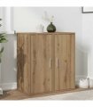 vidaXL Shoe Cabinets 2 pcs Artisan Oak 32x35x70 cm Engineered Wood — Size: 32 x 35 x 70 cm, Model: 2x shoe cabinet with door