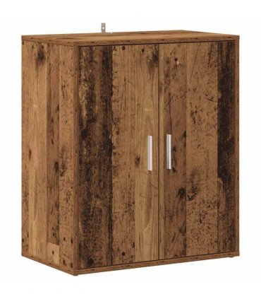 vidaXL Shoe Cabinet Old Wood 60x35x70 cm Engineered Wood — Size: 60 x 35 x 70 cm, Model: shoe cabinet with door