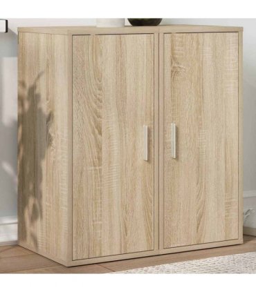 vidaXL Shoe Cabinets 2 pcs Sonoma Oak 32x35x70 cm Engineered Wood — Size: 32 x 35 x 70 cm, Model: 2x shoe cabinet with door