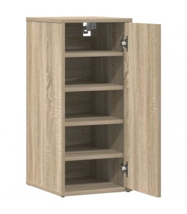 vidaXL Shoe Cabinets 2 pcs Sonoma Oak 32x35x70 cm Engineered Wood — Size: 32 x 35 x 70 cm, Model: 2x shoe cabinet with door