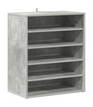 vidaXL Shoe Cabinet Concrete Grey 60x35x70 cm Engineered Wood — Size: 60 x 35 x 70 cm, Model: shoe cabinet without door