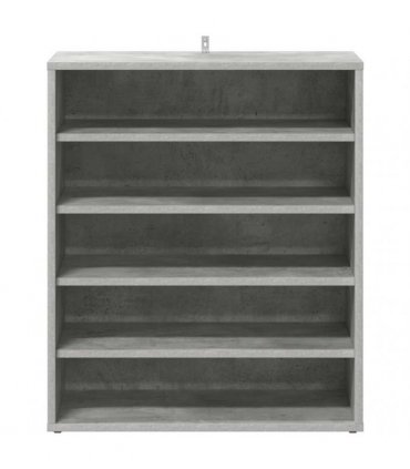 vidaXL Shoe Cabinet Concrete Grey 60x35x70 cm Engineered Wood — Size: 60 x 35 x 70 cm, Model: shoe cabinet without door