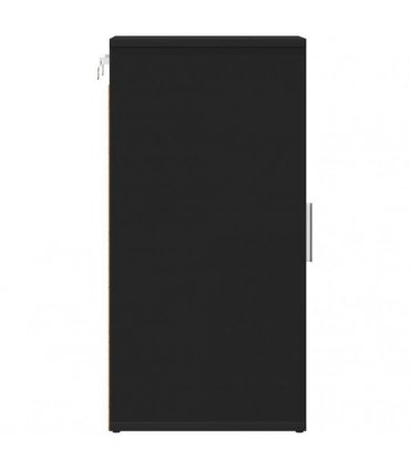 vidaXL Shoe Cabinets 2 pcs Black 32x35x70 cm Engineered Wood — Size: 32 x 35 x 70 cm, Model: 2x shoe cabinet with door