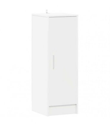 vidaXL Shoe Cabinet White 32x35x92 cm Engineered Wood — Size: 32 x 35 x 92 cm, Model: shoe cabinet with door