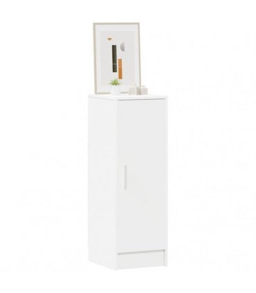 vidaXL Shoe Cabinet White 32x35x92 cm Engineered Wood — Size: 32 x 35 x 92 cm, Model: shoe cabinet with door