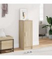 vidaXL Shoe Cabinet Sonoma Oak 32x35x92 cm Engineered Wood — Size: 32 x 35 x 92 cm, Model: shoe cabinet with door