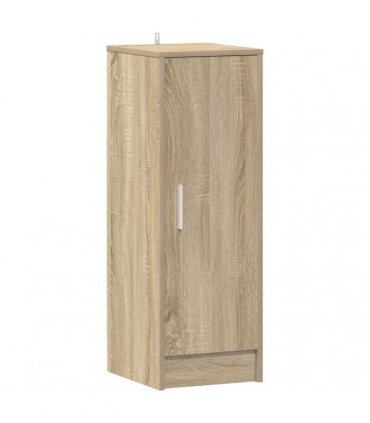 vidaXL Shoe Cabinet Sonoma Oak 32x35x92 cm Engineered Wood — Size: 32 x 35 x 92 cm, Model: shoe cabinet with door