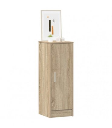 vidaXL Shoe Cabinet Sonoma Oak 32x35x92 cm Engineered Wood — Size: 32 x 35 x 92 cm, Model: shoe cabinet with door