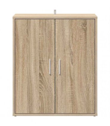 vidaXL Shoe Cabinet | Sonoma oak | Engineered wood | Compact — Size: 60 x 35 x 70 cm, Model: shoe cabinet with door