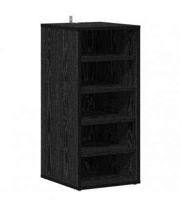 vidaXL Shoe Cabinet 2 pcs Black Oak 32 x 35 x 70 cm Engineered Wood — Model: Shoe cabinet without door