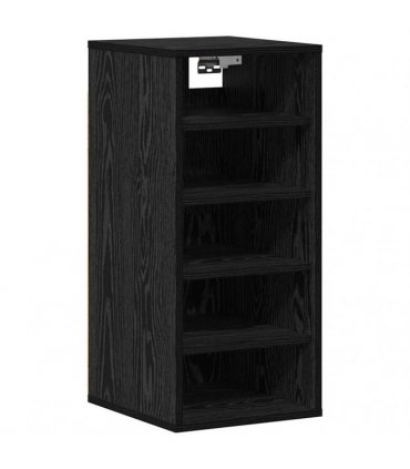 vidaXL Shoe Cabinet 2 pcs Black Oak 32 x 35 x 70 cm Engineered Wood — Model: Shoe cabinet without door