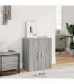vidaXL Shoe Cabinet Grey Sonoma 60x35x70 cm Engineered Wood — Size: 60 x 35 x 70 cm, Model: shoe cabinet with door