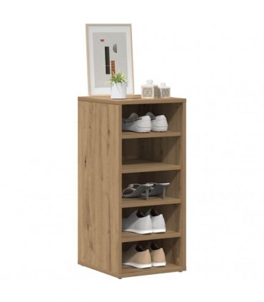 vidaXL Shoe Cabinets 2 pcs Artisan Oak 32x35x70 cm Engineered Wood — Size: 32 x 35 x 70 cm, Model: 2x shoe cabinet without door