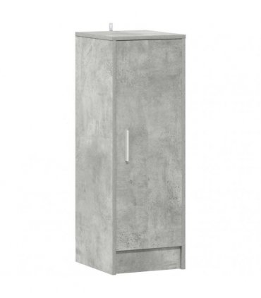 vidaXL Shoe Cabinet Concrete Grey 32x35x92 cm Engineered Wood — Size: 32 x 35 x 92 cm, Model: shoe cabinet with door