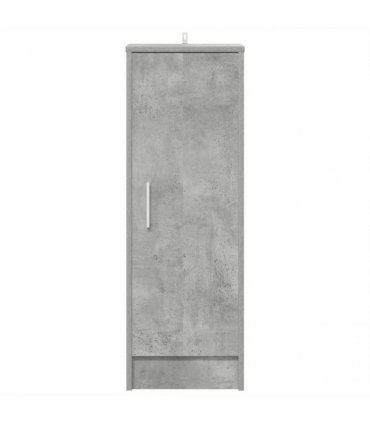 vidaXL Shoe Cabinet Concrete Grey 32x35x92 cm Engineered Wood — Size: 32 x 35 x 92 cm, Model: shoe cabinet with door