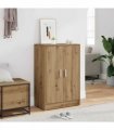 vidaXL Shoe Cabinet Artisan Oak 60x35x92 cm Engineered Wood — Size: 60 x 35 x 92 cm, Model: shoe cabinet with door